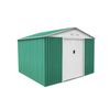 Caseta Metálica Gardiun Bristol 7,74 M² Exterior 241x321x205 Cm Acero Galvanizado Verde