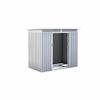 Caseta Metálica Gardiun Kingston 3 M² Exterior 142x213x184 Cm Acero Galvanizado Silver/blanco