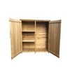 Caseta Armario Gardiun Sundy 140x50x162 Cm Madera Maciza Para Exterior - Knh1110