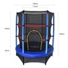 Cama Elástica Para Niños Outdoor Toys Happy Jump Blue Ø140x160 Cm Trampolín Infantil Con Red De Seguridad