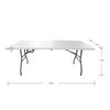 Mesa Plegable Portátil Resina New Koln Gardiun 180x74x74 Cm