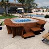 Spa Hinchable Con Estructura De Madera K2o Queen Beach 271x296x80 Cm Para 5-7 Personas Con Hydrojets