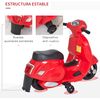 Mini  Moto Vespa  Eléctrica Roja - A Partir De 18 Meses