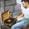 Prixton Tocadiscos Bluetooth Vc400 Reproductor Y Convertidor De Vinilos - Madera