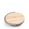 Lámpara Led Inalámbrica Speaker Ligth Prixton - Cargador Para Móvil - Altavoz Bluetooth - 3 Niveles De Iluminación - Madera