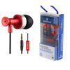 Coolsound Auricular + Micrófono Powerbass (in-ear, Sonido Estéreo, Jack 3.5mm, 1.2m Cable, Manos Libres, Control Volumen, Almohadilla Silicona) - Rojo