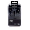 Coolsound Auricular + Micrófono Z200 (in-ear, Estéreo, Conector Jack 3.5mm, 1.2 Metros Cable Anti-enredamiento, Manos Libres, Control Volumen) - Negro