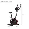 Bicicleta Estática Siluet B0003s 86x44,5x140cm Volante Inercia 5 Kg | 7 Funciones Y Pantalla Lcd | Ruedas | Soporte Tablet Móvil