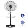 Ventilador De Pie Industrial |avant| 70w - 45cm Regulable | 3 Velocidades | Base Redonda |negro