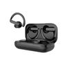 Auriculares Deportivos Tws Con Gancho Sport Daewoo Dw2003, Color Negro.