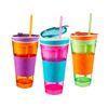 Vaso Para Bebida Y Aperitivo 2 En 1- Varios Colores Surtidos