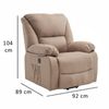 Ecode® Sillón De Masaje Relax Elevador Levantapersonas Stelvio, Reclinación Eléctrica 160º, Función Calor, Programas Auto, Vibro Ondulación, 2 Puertos Usb De Recarga, A++, Eco-8520up (black)