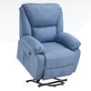 Ecode® Sillón De Masaje Relax Elevador Levantapersonas Stelvio, Reclinación Eléctrica 160º, Función Calor, Programas Auto, Vibro Ondulación, 2 Puertos Usb De Recarga, A++, Eco-8520up (blue)