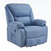 Ecode® Sillón De Masaje Relax Elevador Levantapersonas Stelvio, Reclinación Eléctrica 160º, Función Calor, Programas Auto, Vibro Ondulación, 2 Puertos Usb De Recarga, A++, Eco-8520up (blue)