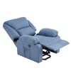 Ecode® Sillón De Masaje Relax Elevador Levantapersonas Stelvio, Reclinación Eléctrica 160º, Función Calor, Programas Auto, Vibro Ondulación, 2 Puertos Usb De Recarga, A++, Eco-8520up (blue)