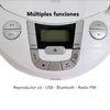 Radio Cd Portátil Con Bluetooth Y Usb Bsl Pcd-31 Blanco