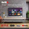 Smart Tv 32 Pulgadas Bsl-32t2satv 1366x768 | Dvbt2 | Dvb-s2 | Hdmi X3| Stick Atv Incluido | Control Voz | Chromecast