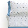 Juego De Sábanas  Azul / Blanco Cama 180x190/200 Cm  Don Descanso Maia