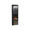 Chimenea De Etanol Mural Con Frontal En Acero Inox