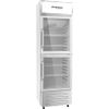 Infiniton Vitrina Frigorifica Fdl-340-198 Cm, Clase D, Puerta De Cristal, Static Cooling System, Luz Led, Ruedas