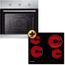 Set Horno+vitrocerámica Infiniton Hv-v406 Negro/inox