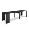 Mesa Consola Extensible, Mesa Comedor Plegable, 300, Para 14 Comensales, Comedor Y Cocina, Estilo Moderno, Negro