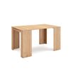 Mesa Consola Extensible, Mesa Comedor Plegable, 140, Para 6 Comensales, Comedor Y Cocina, Estilo Moderno, Roble