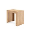 Mesa Consola Extensible, Mesa Comedor Plegable, 140, Para 6 Comensales, Comedor Y Cocina, Estilo Moderno, Roble