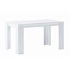 Mesa De Comedor De 140 Cm, Color Blanco Mate,  80 Ancho X 138 Largo 75 Cm Altura