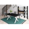 Mesa De Comedor, 8 Comensales, 170, Robusta Y Estable Gracias A Su Estructura Y Patas Macizas, Ideal Para Reuniones Familiares, Negro, Estilo Industrial