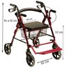 Andador Plegable Para Adulto Mayor ¡2 En 1!