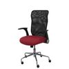 Silla De Oficina Minaya Respaldo Malla Negro. Asiento Bali Granate