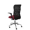 Silla De Oficina Minaya Respaldo Malla Negro. Asiento Bali Granate