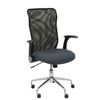 Silla De Oficina Minaya Respaldo Malla Negro. Asiento Bali Gris Oscuro