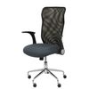 Silla De Oficina Minaya Respaldo Malla Negro. Asiento Bali Gris Oscuro