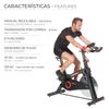 Bicicleta Ciclo Indoor Fytter Rider Ri-05r 125x50,5x115 Cm 6 Funciones, Pulsómetro, Inercia 20 Kg Y Resistencia Regulable