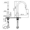 Grifo De Fregadero Mir Extraible De 41 Cm Acabado Cromo Brillo Fabricado En Latón