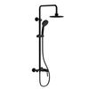 Kibath Columna De Ducha Monomando Redonda 79-125 Cm Six Acabado Cromo Brillo Fabricado En Latón