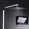 Kibath Columna De Ducha Monomando Cuadrada 79-125 Cm Dua Acabado Cromo Brillo Fabricado En Latón