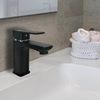 Grifo De Lavabo Monomando Verco Acabado Negro Mate Fabricado En Latón