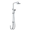 Kibath Columna De Ducha Termostático Cuadrada 85-127 Cm Acabado Cromo Brillo Fabricado En Latón