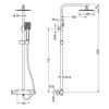 Pack Termostático Den Columna Y Grifo Acabado Cromo Brillo Fabricado En Latón