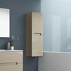 Mueble Auxiliar De Baño, Mod. Victoria 35x27 Cm  Acabado Moka Mate De Colgar