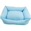 Cama Cuna Cuadrada Vichy T1 50x40 Azul