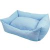 Cama Cuna Cuadrada Vichy T1 50x40 Azul