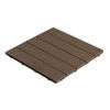 Pack 5 Baldosas De Composite Durafloor 50x50 Dioco Chocolate 1,25 M2