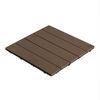 Pack 11 Baldosas De Composite Durafloor 30×30 Dioco Chocolate 1m2