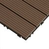 Pack 11 Baldosas De Composite Durafloor 30×30 Dioco Chocolate 1m2