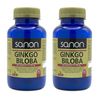 Pack 2  Ginkgo Biloba 120 Comprimidos  Sanon