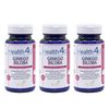 Pack 3  Ginkgo Biloba 100 Comprimidos  Health4u